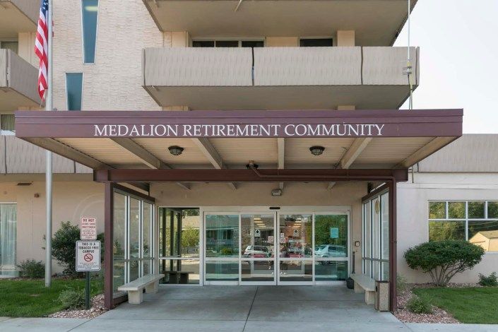 Entrance to the Medallion Retirement Community.
