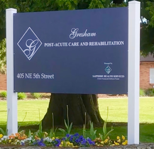 Sign for Graham Post-Acute Care and Rehabilitation facility located at 805 NE 5th Street.