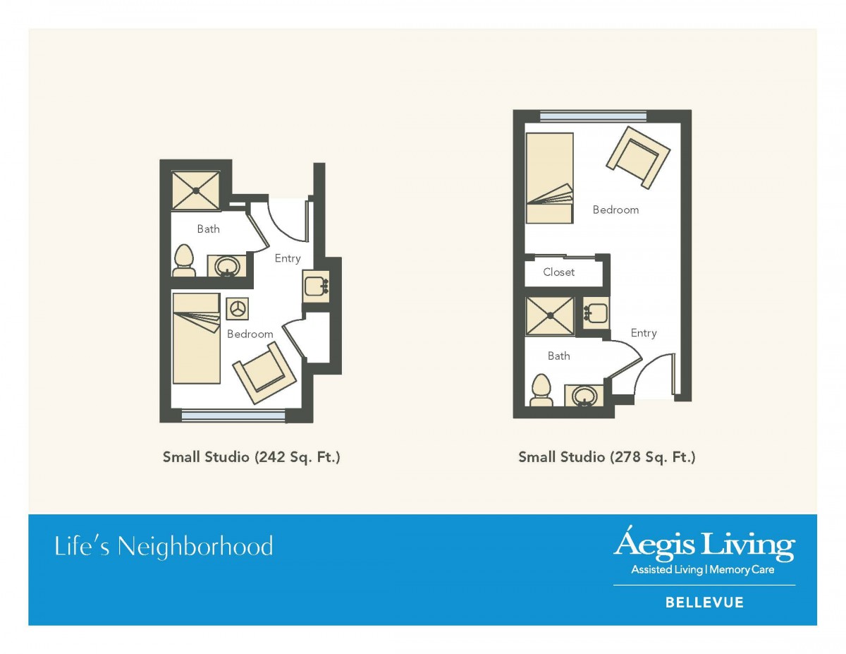 Floor plans for small studio apartments.