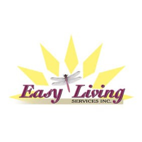 Easy Living Services Inc. logo featuring a dragonfly and sunburst design.