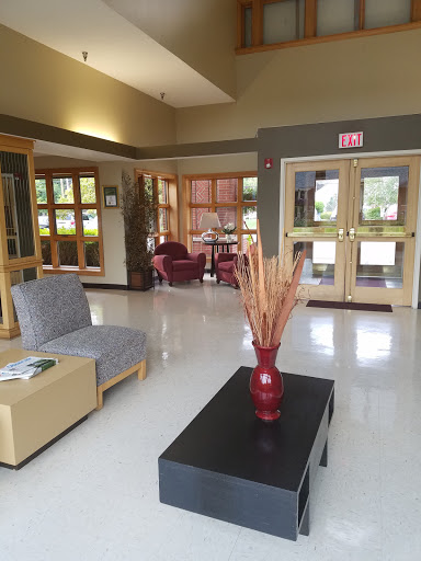 A cozy lobby area featuring comfortable seating and a welcoming atmosphere.