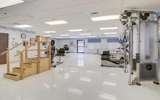 A spacious and well-equipped medical rehabilitation facility.