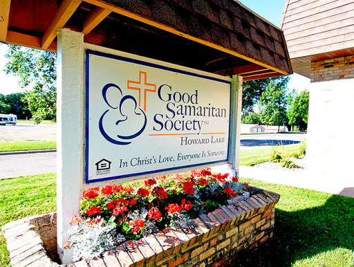 A welcoming sign for the Good Samaritan Society, emphasizing care and support.