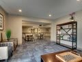 A modern open-plan living area with stylish furnishings and decor.
