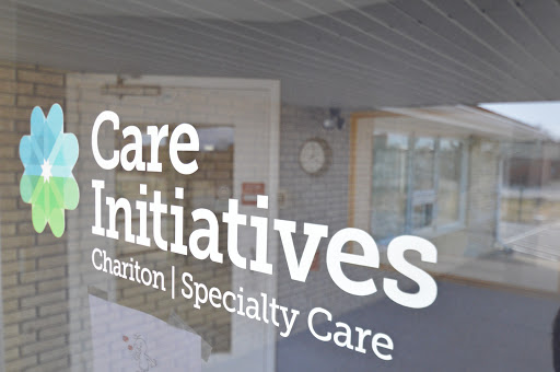 Signage for Care Initiatives, indicating their focus on specialty and charitable care.