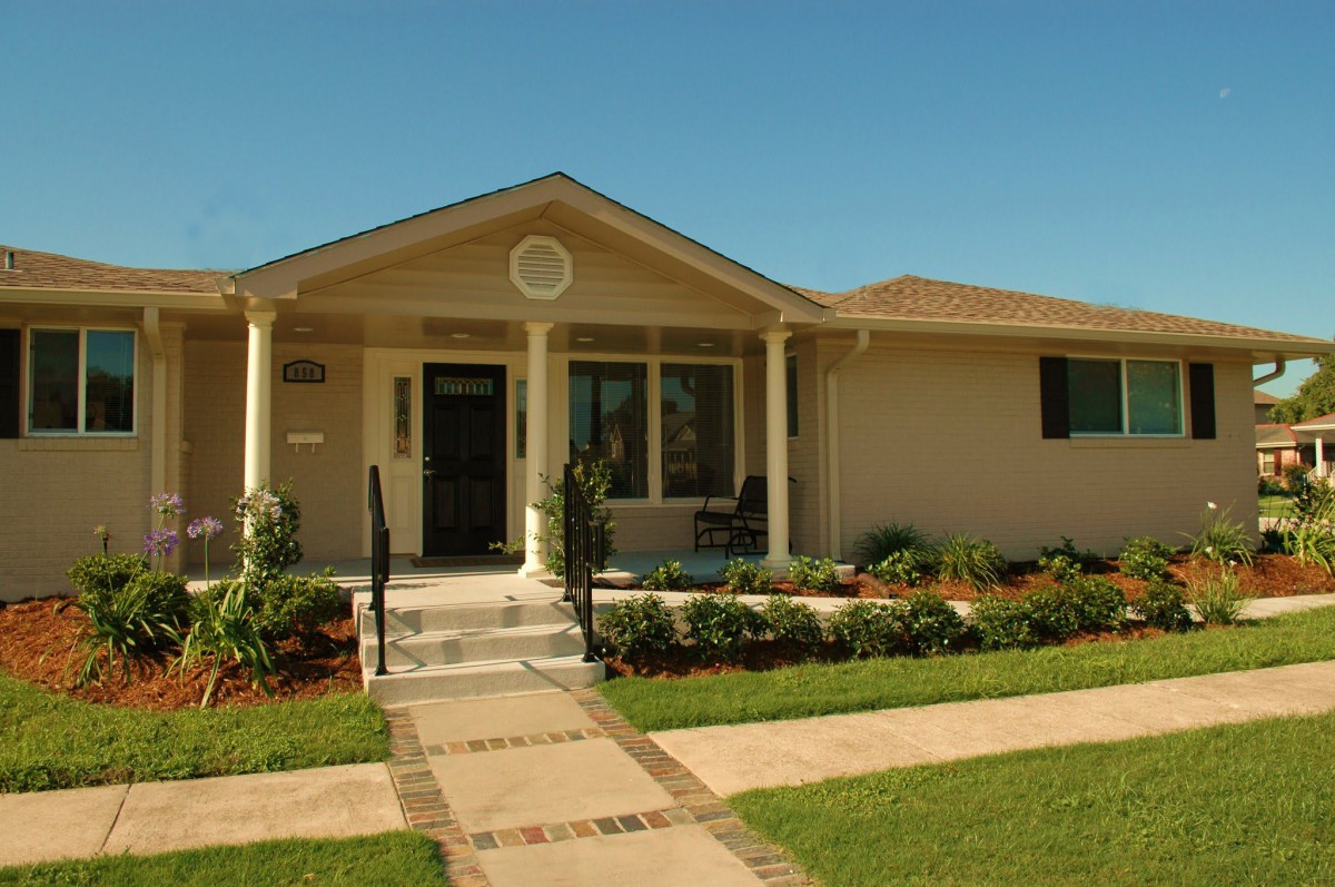 Building exterior or landscaping