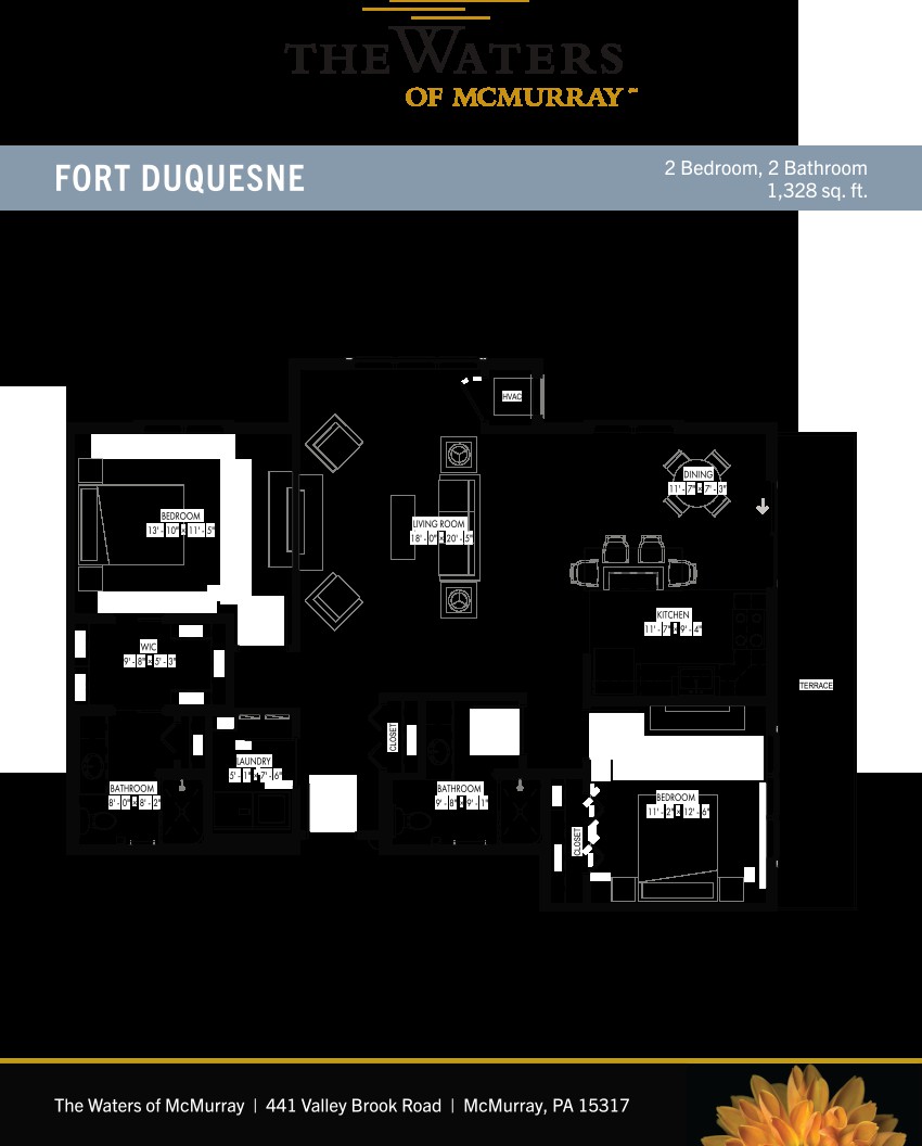 Blueprint of Fort Duquesne layout.