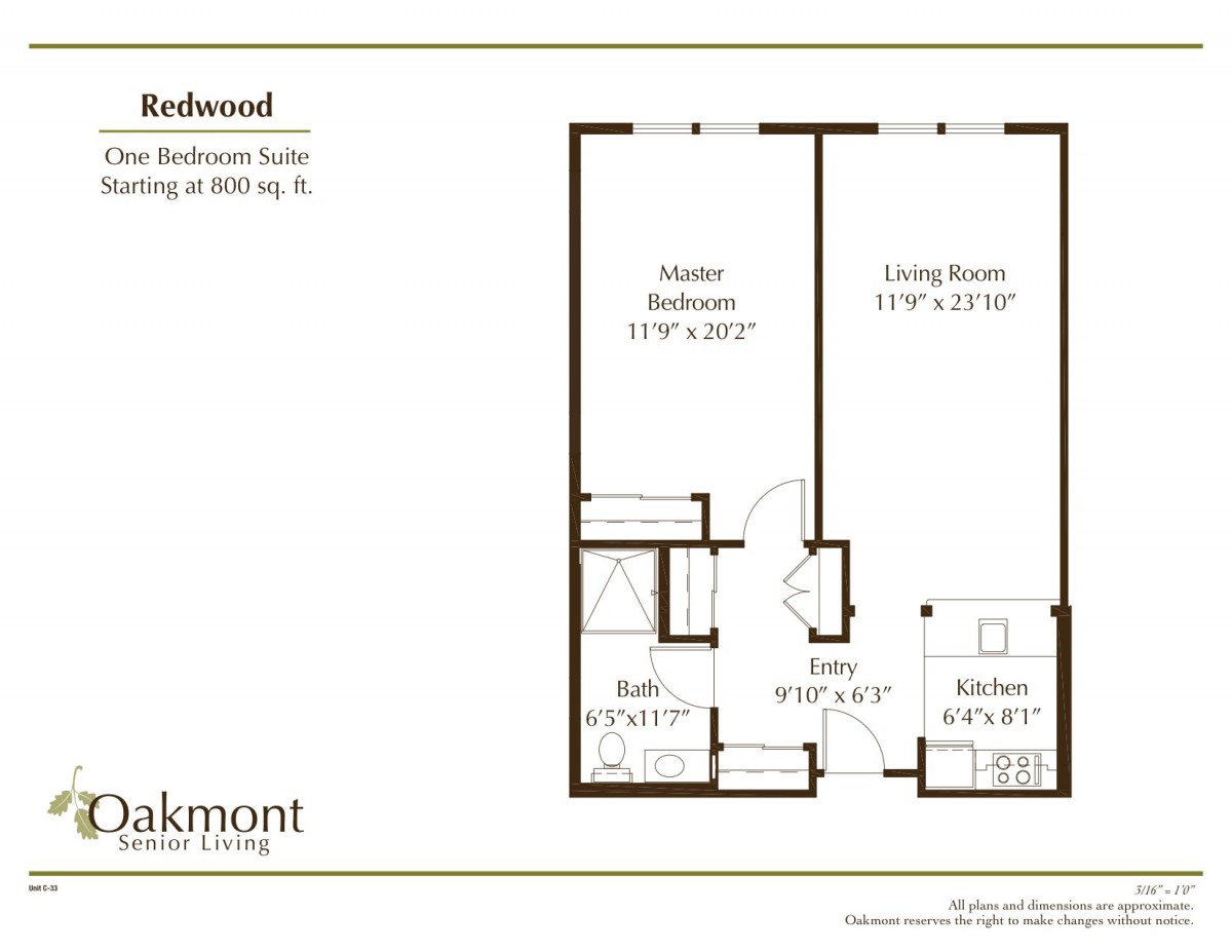 A floor plan of a one-bedroom apartment suite measuring approximately 600 sq. ft., showing the arrangement of rooms including a master bedroom, living room, kitchen, bathroom, and closet space.