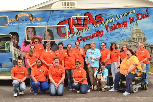 Dedicated team members proudly showcasing their commitment to serving the community.