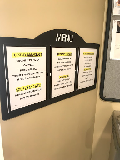 A menu board displaying the day's specials at a restaurant.