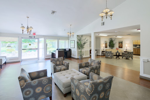 A spacious and inviting lobby area with contemporary furnishings and ample natural light.