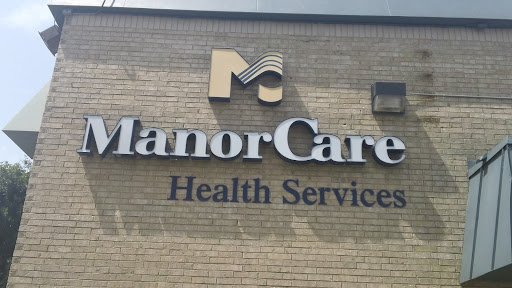 The exterior signage of ManorCare Health Services.