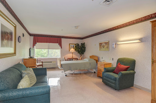 A comfortable hospital room designed for patient care.