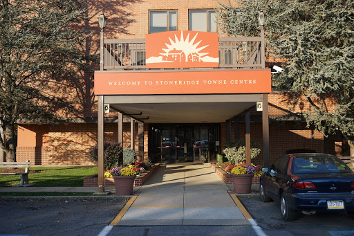 Entrance of a community center with a welcoming design.