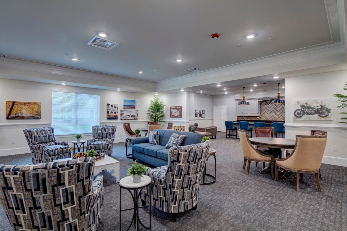 A modern and stylish living space with comfortable seating and elegant decor.