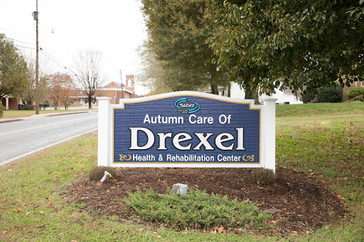 Sign for Autumn Care of Drexel, a health and rehabilitation center.