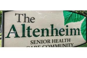 Sign for The Altenheim Senior Health Care Community.