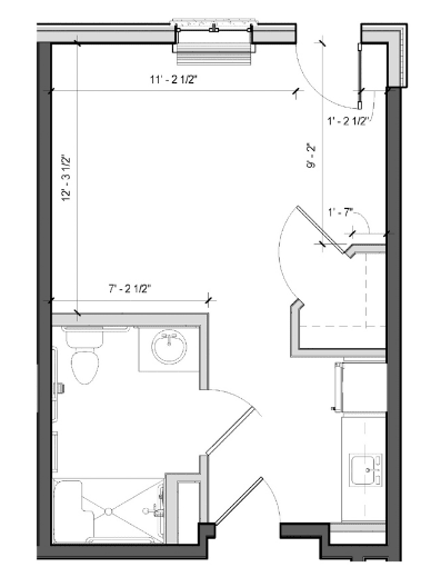 A detailed architectural floor plan layout.