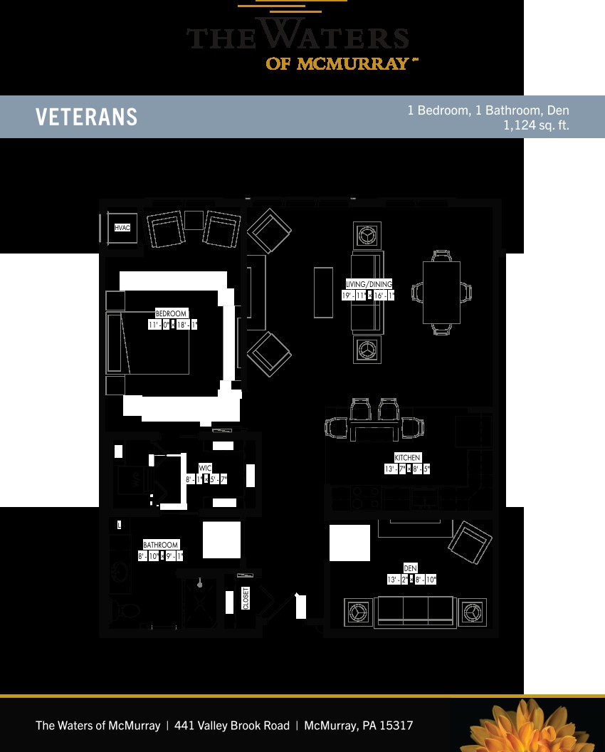 A detailed floor plan depicting the layout of a residential space with labeled rooms.