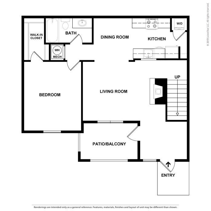 A detailed floor plan of a house, showing the layout of rooms including a bedroom, bathroom, kitchen, dining room, living room, and porch/sunroom.