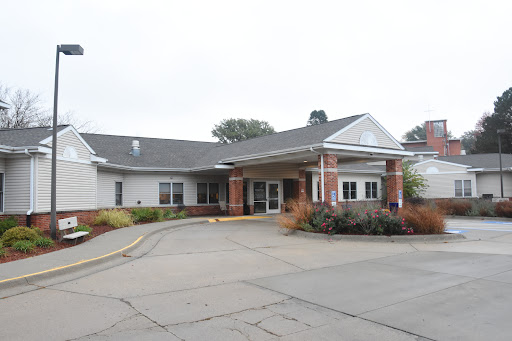 Front view of a medical facility with a welcoming entrance.