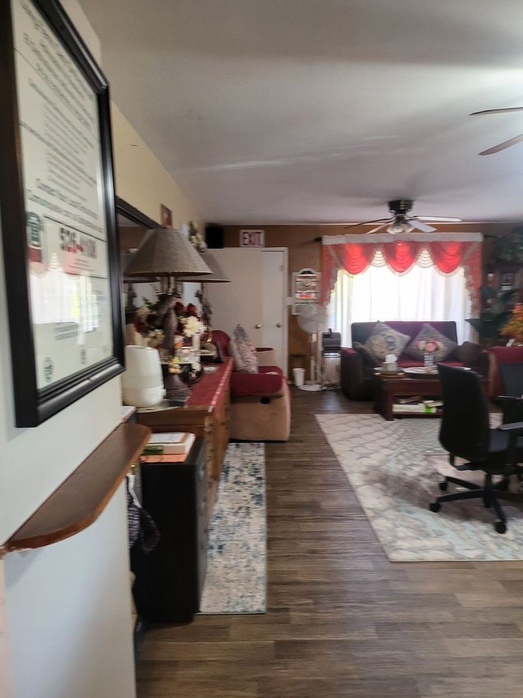 A cozy living room with stylish decor and comfortable furnishings.