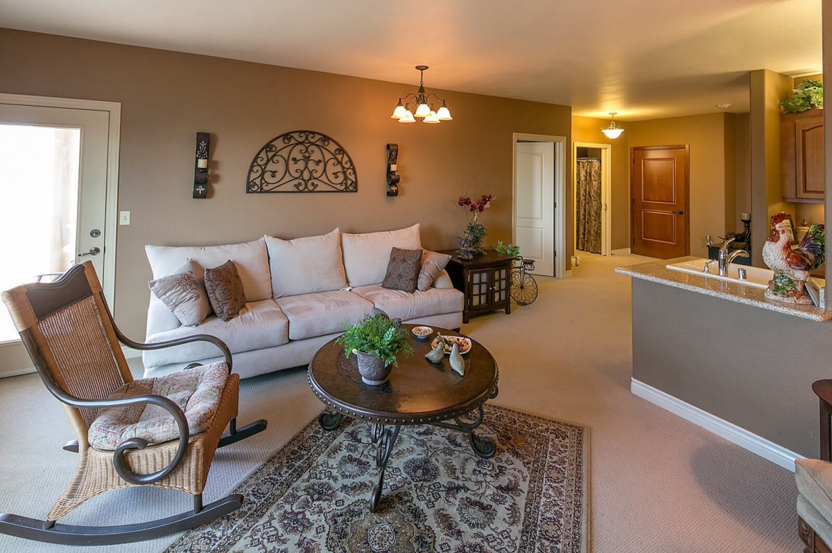 A cozy living room with a comfortable sofa and stylish decor.