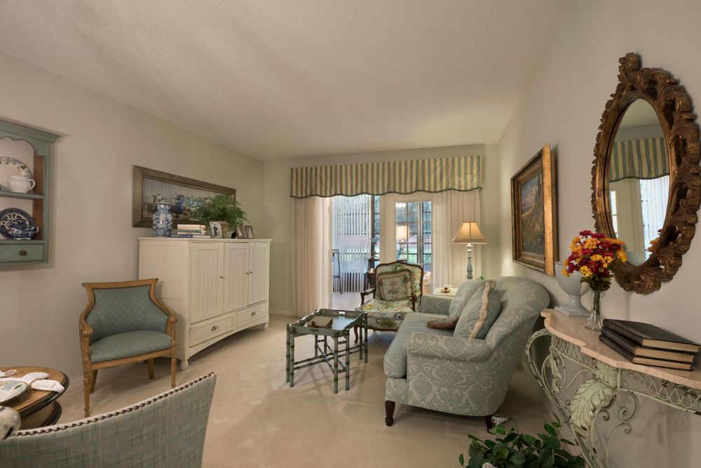 A cozy living room featuring elegant furniture and soft lighting.