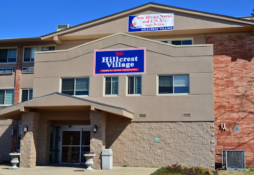 The exterior view of Hillcrest Village, a residential facility.