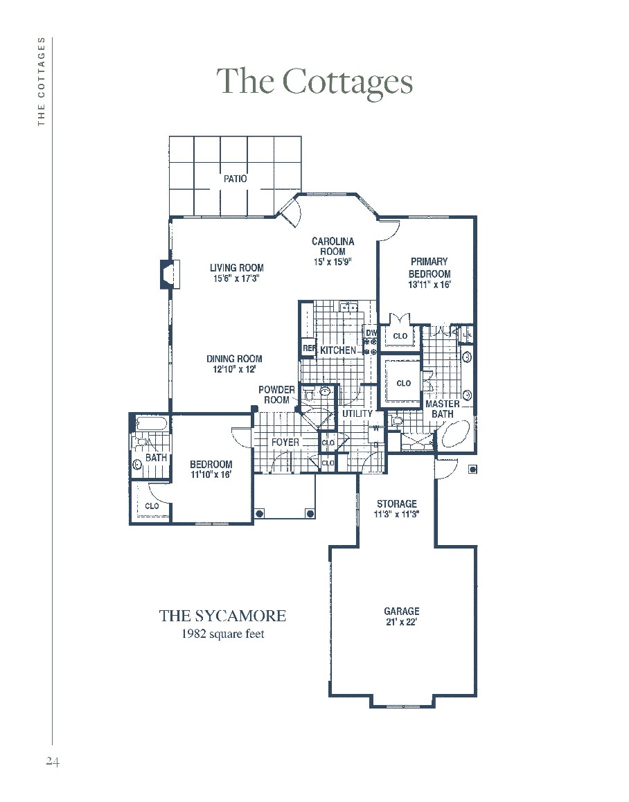 Architectural floor plan of a residential home.