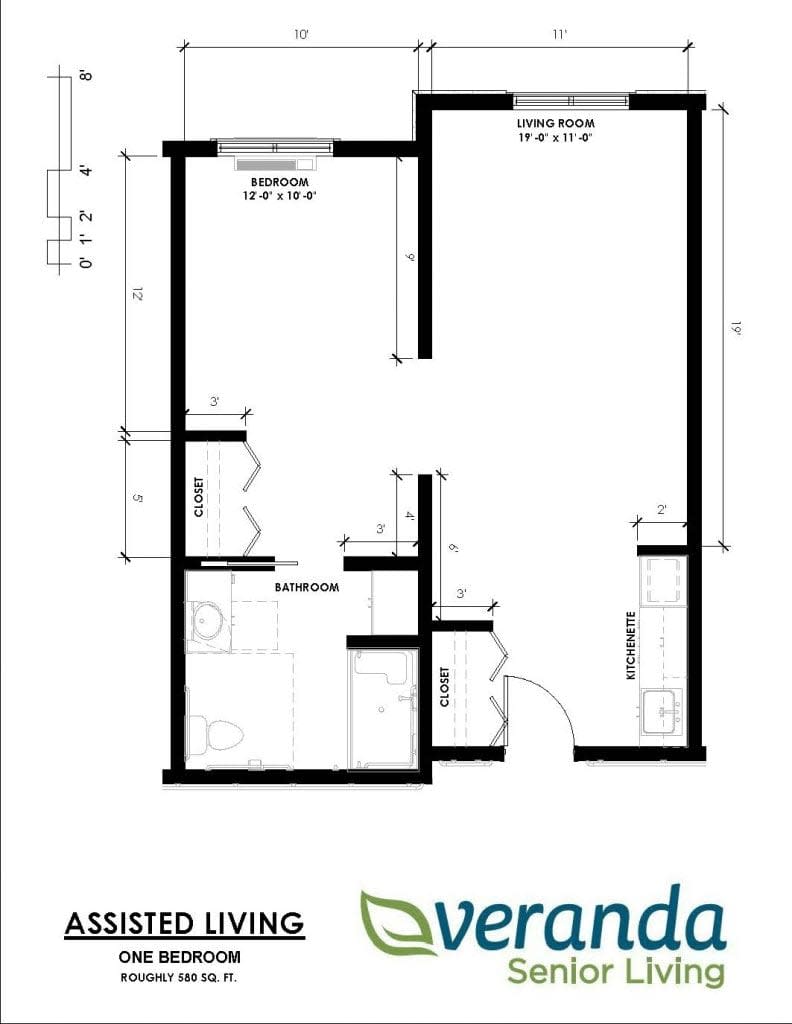 A detailed floor plan illustrating the layout of rooms and interior spaces.