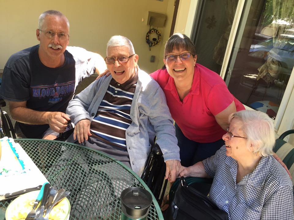 A group of people enjoying time together outdoors.
