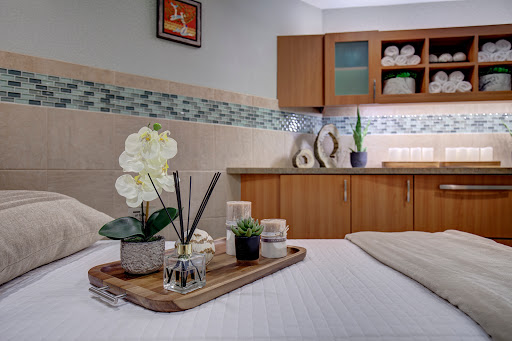 A serene and stylish bedroom setup featuring elegant decor and soothing colors.