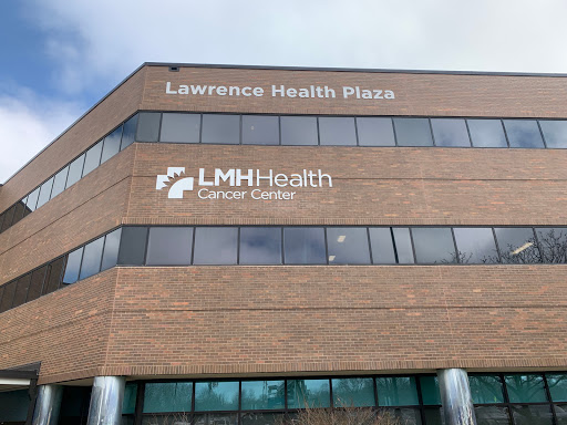 The exterior of the Lawrence Health Plaza, featuring the LMH Health signage.