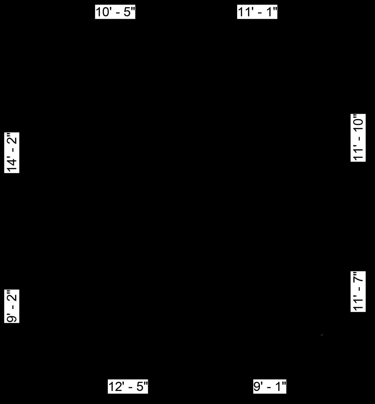 A black square film frame with visible label markings around the edges.