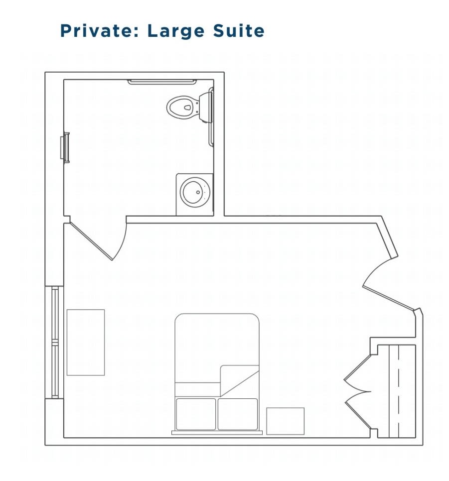 Private Large Suite Floor Plan