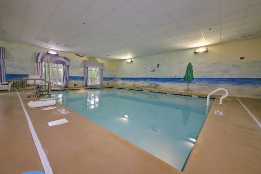 A tranquil indoor swimming pool, perfect for relaxation and fitness.
