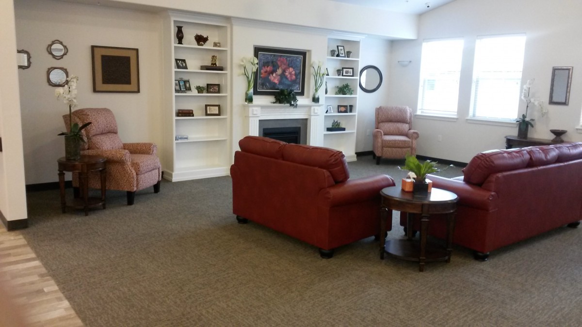 A cozy living room with comfortable seating and tasteful decor.
