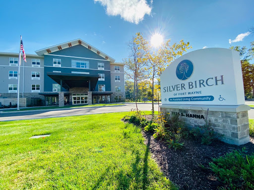 A bright and inviting view of Silver Birch Community, showcasing its modern architecture and welcoming environment.