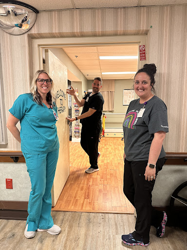 Dedicated healthcare professionals showcasing teamwork in a hospital setting.