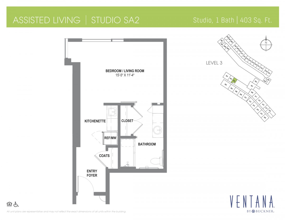 A detailed floor plan of an apartment unit in Venice, illustrating the layout of rooms and spaces.