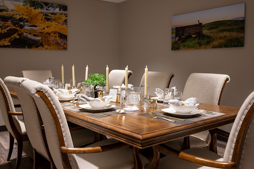 An elegantly set dining table ready for a special occasion.