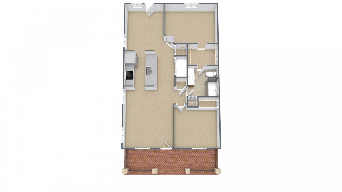 A detailed floor plan illustrating the layout of a home with various rooms and features.