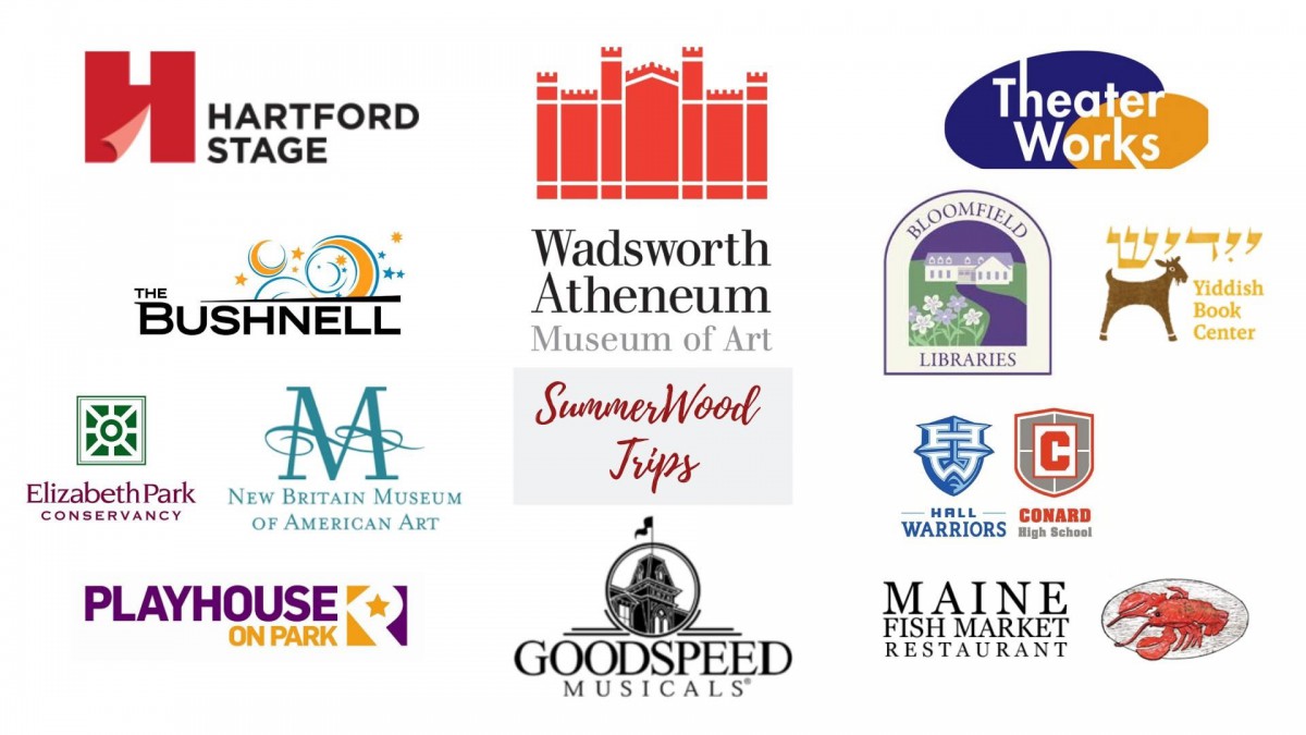 A collection of logos representing various art, educational, and cultural institutions.