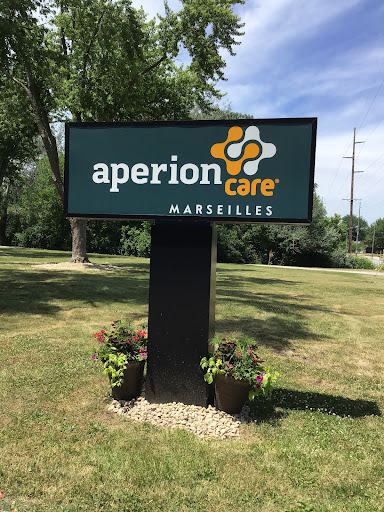 Aperion Care sign located in Marseilles.