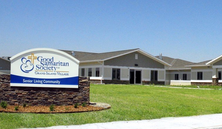 A building with a sign indicating the Good Samaritan Society.