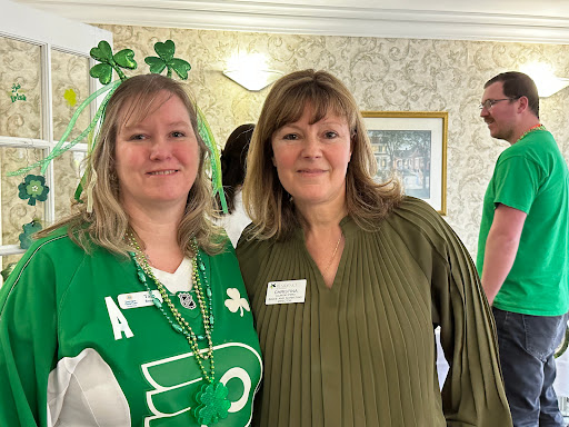 Celebrating St. Patrick's Day with festive spirit and friendship.
