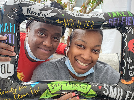 Celebrating friendship with a fun photo moment! #NoFilter