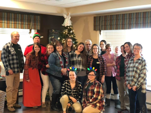 A joyful holiday gathering with friends and family, celebrating the season together.
