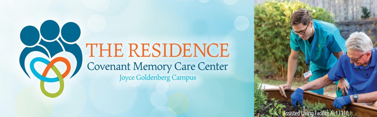 Logo for a memory care center at the Residence on Pearl and Jesse Goldenberg Campus.